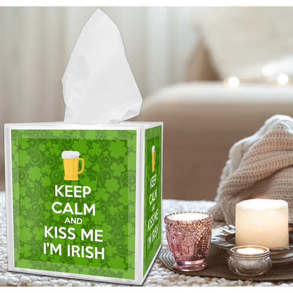Kiss Me I'm Irish Tissue Box - LIFESTYLE