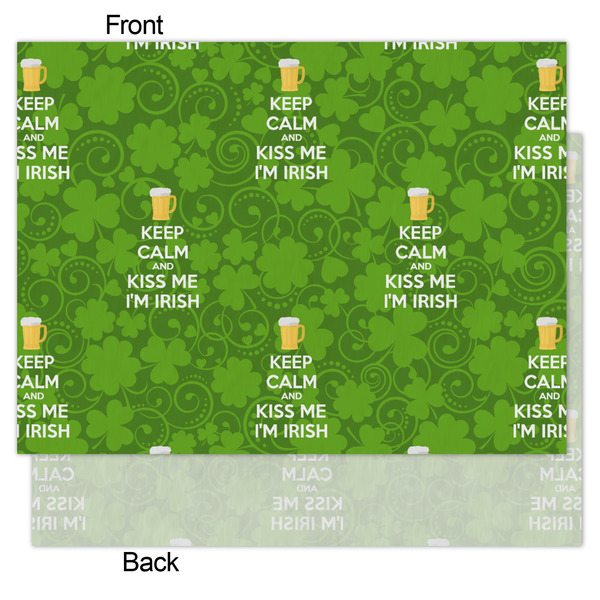 Kiss Me I'm Irish Tissue Paper - Lightweight - Medium - Front & Back