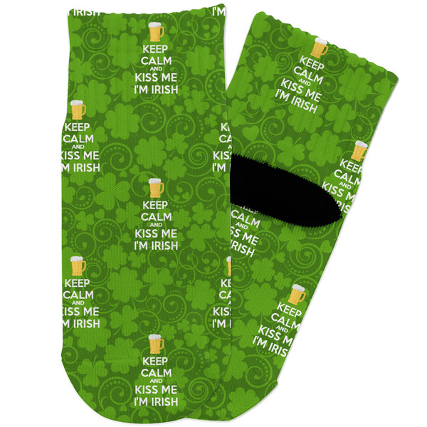 Custom Kiss Me I'm Irish Toddler Ankle Socks (Personalized)