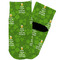 Kiss Me I'm Irish Toddler Ankle Socks - Single Pair - Front and Back