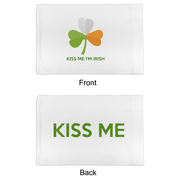 Kiss Me I'm Irish Toddler Pillow Case - APPROVAL (partial print)