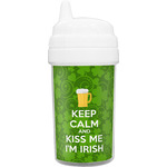 Kiss Me I'm Irish Toddler Sippy Cup (Personalized)