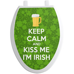 Kiss Me I'm Irish Toilet Seat Decal - Elongated (Personalized)