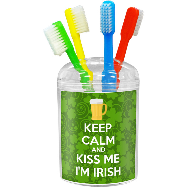 Custom Kiss Me I'm Irish Toothbrush Holder (Personalized)