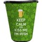 Kiss Me I'm Irish Waste Basket - Single Sided (Black) (Personalized)