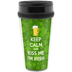 Kiss Me I'm Irish Acrylic Travel Mug without Handle (Personalized)