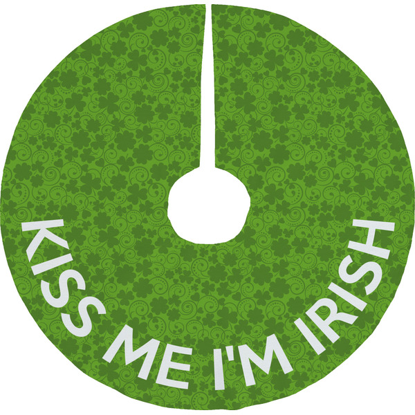 Custom Kiss Me I'm Irish Tree Skirt (Personalized)