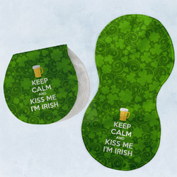 Kiss Me I'm Irish Burp Pads - Velour - Set of 2