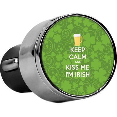 Kiss Me I'm Irish USB Car Charger (Personalized)