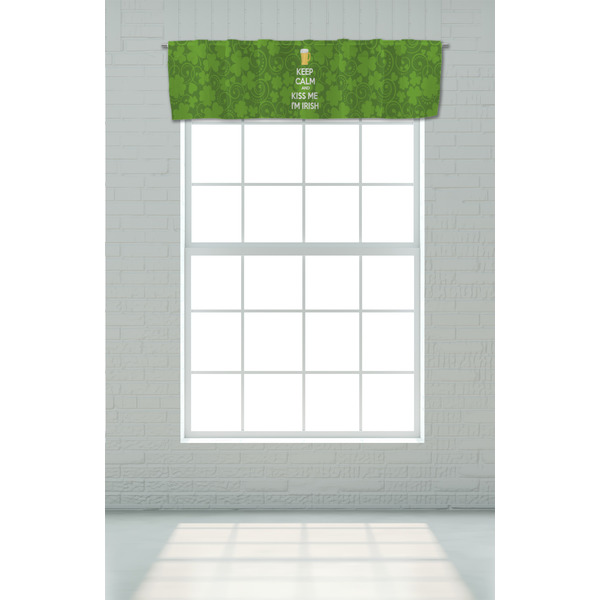 Kiss Me I'm Irish Valance - On window
