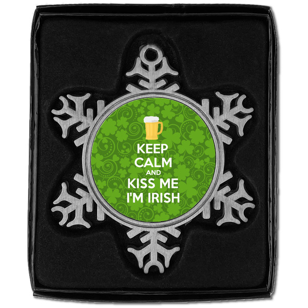 Kiss Me I'm Irish Vintage Snowflake - In box