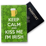 Kiss Me I'm Irish Vinyl Passport Holder (Personalized)