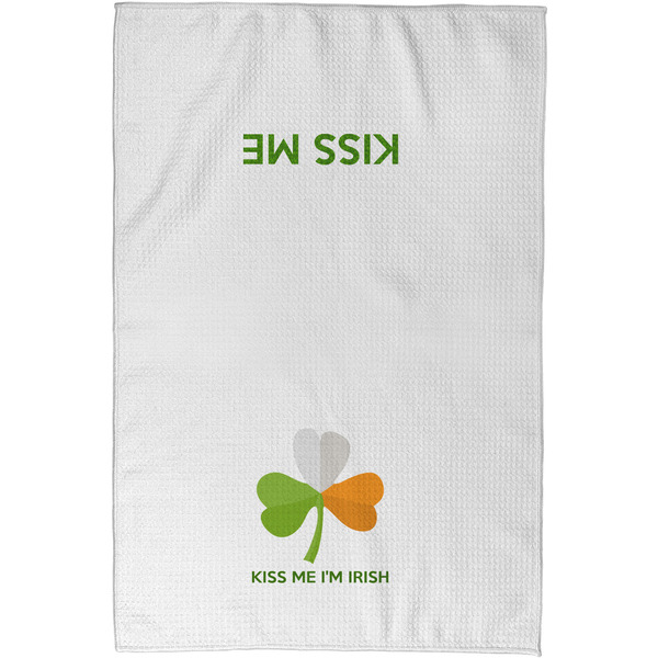 Kiss Me I'm Irish Waffle Towel - Partial Print - Approval Image