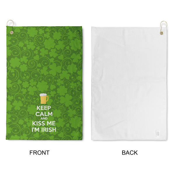 Kiss Me I'm Irish Waffle Weave Golf Towel - Approval