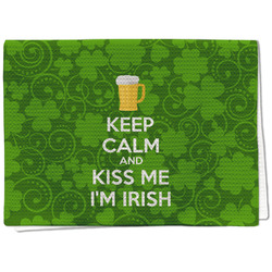 Kiss Me I'm Irish Kitchen Towel - Waffle Weave - Full Color Print