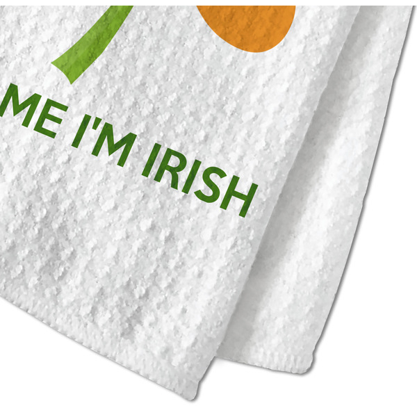 Kiss Me I'm Irish Waffle Weave Towel - Closeup of Material Image