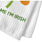 Kiss Me I'm Irish Waffle Weave Towel - Closeup of Material Image