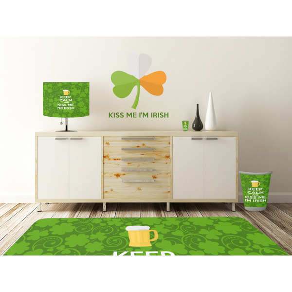 Kiss Me I'm Irish Wall Graphic Decal Wooden Desk
