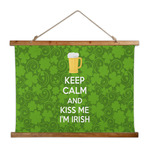 Kiss Me I'm Irish Wall Hanging Tapestry - Wide