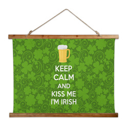 Kiss Me I'm Irish Wall Hanging Tapestry - Wide