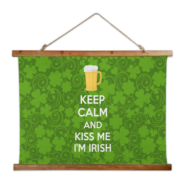Custom Kiss Me I'm Irish Wall Hanging Tapestry - Wide