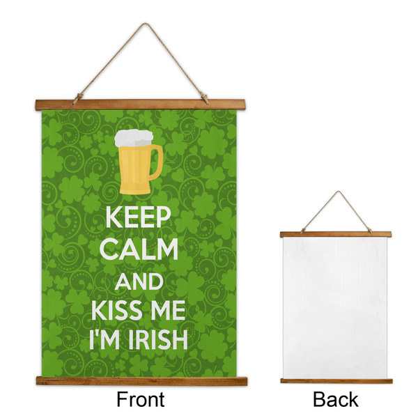 Kiss Me I'm Irish Wall Hanging Tapestry - Portrait - APPROVAL