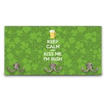 Kiss Me I'm Irish Wall Mounted Coat Rack (Personalized)