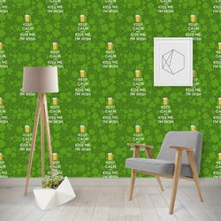 Kiss Me I'm Irish Wallpaper & Surface Covering (Water Activated - Removable)