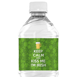 Kiss Me I'm Irish Water Bottle Labels - Custom Sized