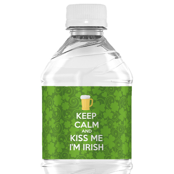 Custom Kiss Me I'm Irish Water Bottle Labels - Custom Sized