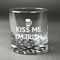 Kiss Me I'm Irish Whiskey Glass - Front/Approval