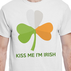 Kiss Me I'm Irish T-Shirt - White - Large