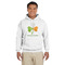 Kiss Me I'm Irish Hoodie - White - Large