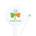 Kiss Me I'm Irish Round Plastic Stir Sticks