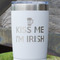 Kiss Me I'm Irish White Polar Camel Tumbler - 20oz - Close Up