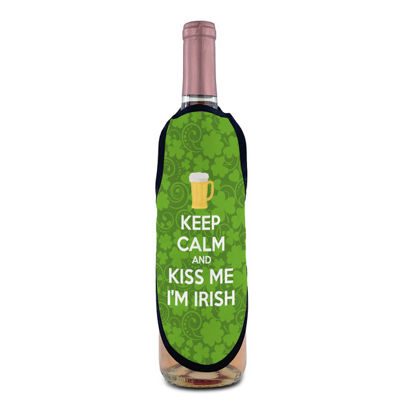 Kiss Me I'm Irish Wine Bottle Apron - IN CONTEXT