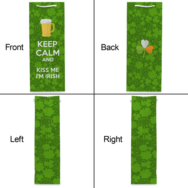 Kiss Me I'm Irish Wine Gift Bag - Gloss - Approval
