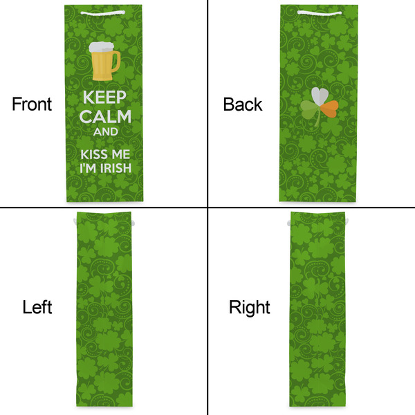 Kiss Me I'm Irish Wine Gift Bag - Matte - Approval