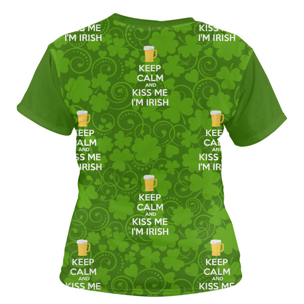 Kiss Me I'm Irish Women's T-shirt Back