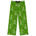 Kiss Me I'm Irish Womens Pajama Pants - XL (Personalized)