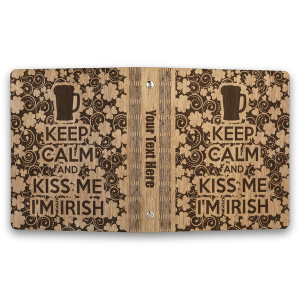 Kiss Me I'm Irish Wood 3-Ring Binders - 1" Half-Letter - Approval