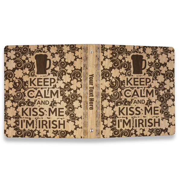 Kiss Me I'm Irish Wood 3-Ring Binders - 1" Letter - Approval