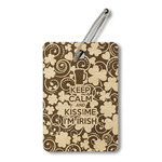 Kiss Me I'm Irish Wood Luggage Tag - Rectangle