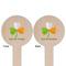Kiss Me I'm Irish Wooden 6" Food Pick - Round - Double Sided - Front & Back
