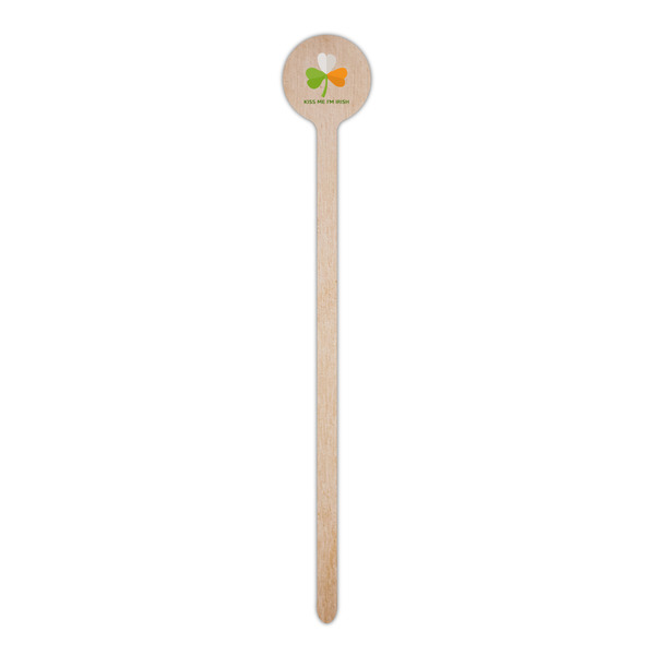 Kiss Me I'm Irish Wooden 6" Stir Stick - Round - Single Stick