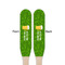 Kiss Me I'm Irish Wooden Food Pick - Paddle - Double Sided - Front & Back