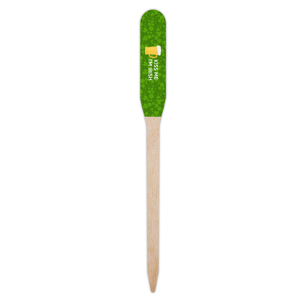 Kiss Me I'm Irish Wooden Food Pick - Paddle - Single Pick