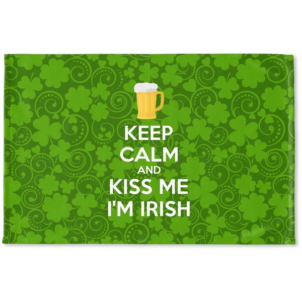 Custom Kiss Me I'm Irish Woven Mat (Personalized)