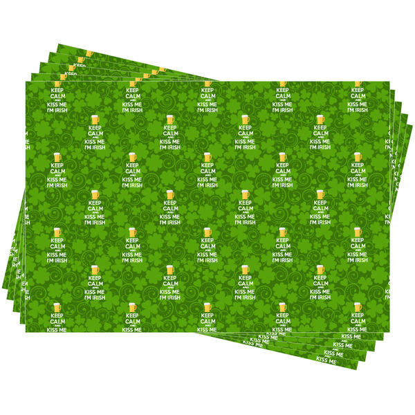 Kiss Me I'm Irish Wrapping Paper - 5 Sheets Approval