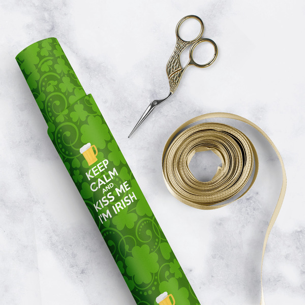 Kiss Me I'm Irish Wrapping Paper Rolls - Lifestyle 1